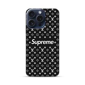 LOUIS VUITTON X SUPREME RED iPhone 15 Plus Case Cover